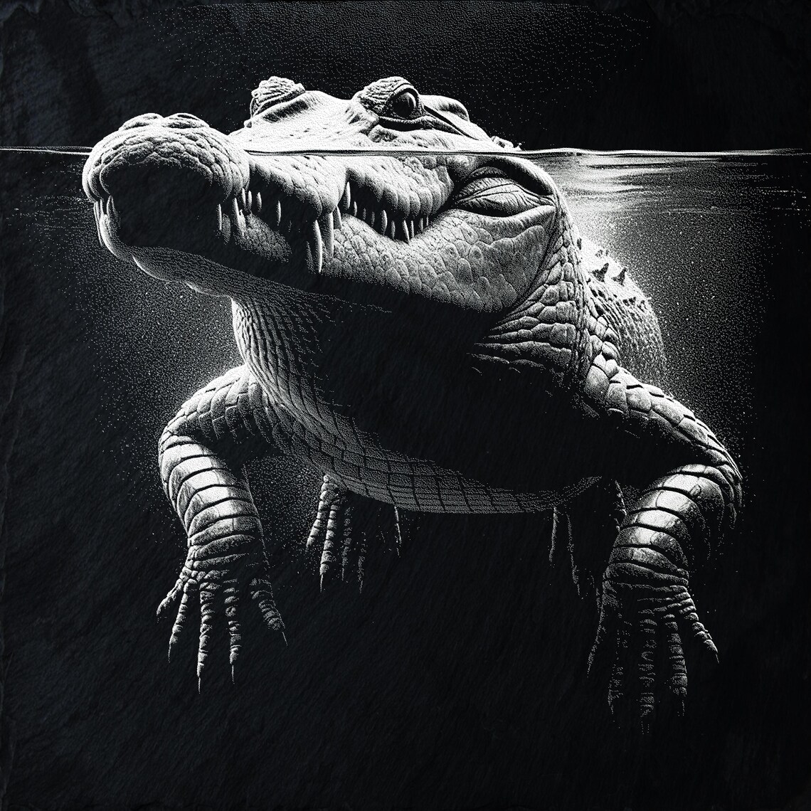 Laser Croc Crocodile PNG Laser Engraving Files - Set of 4 | DIY Wildlife Art for ...