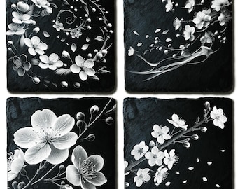 Sakura Flow – Japanese Cherry Blossom Branch PNG | Bundle of 4