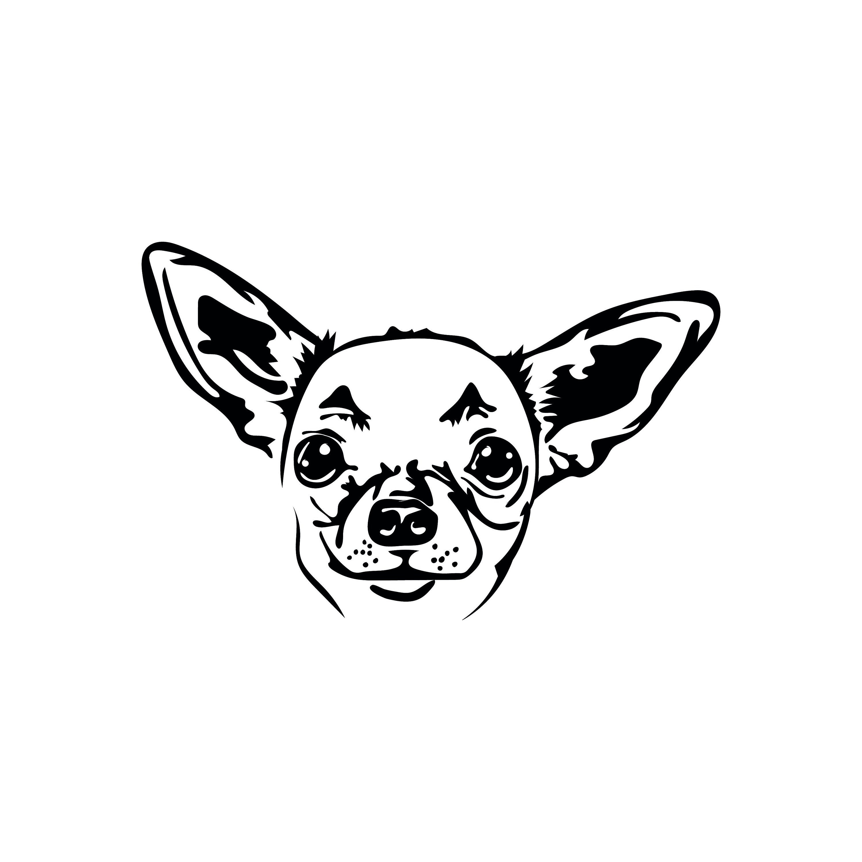 Chihuahua Svg, Cute Svg Files for Cricut, Dog Dxf Cut File, Animal