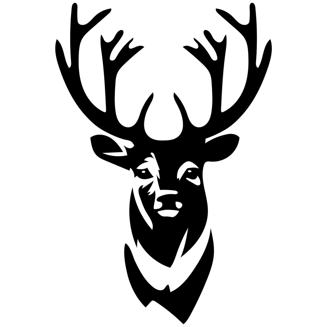 Bundle Deer Svg Animal Svg Files For Cricut Stag Dxf Cut  Etsy