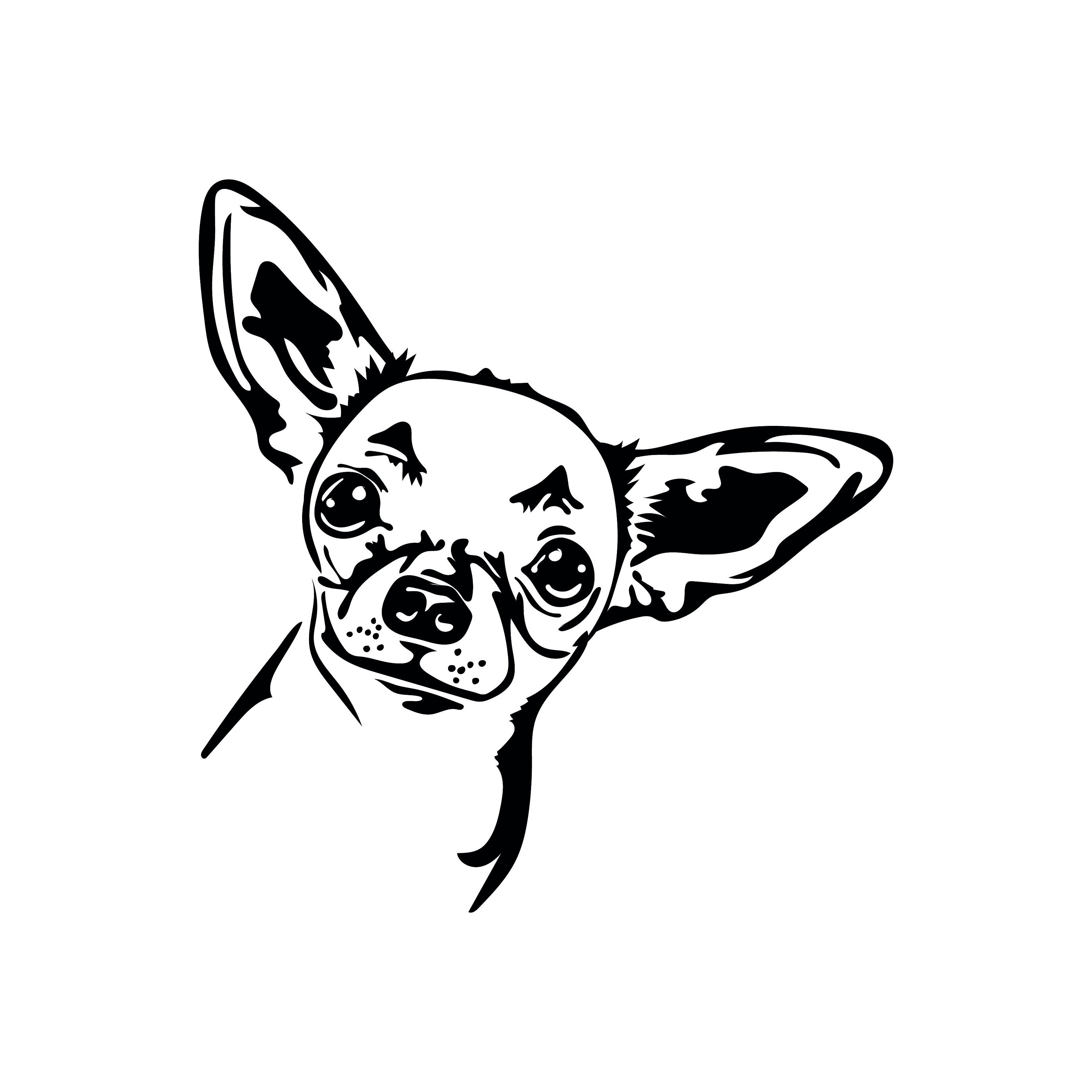 Chihuahua Svg Cute Svg Files for Cricut Dog Dxf Cut File Etsy UK
