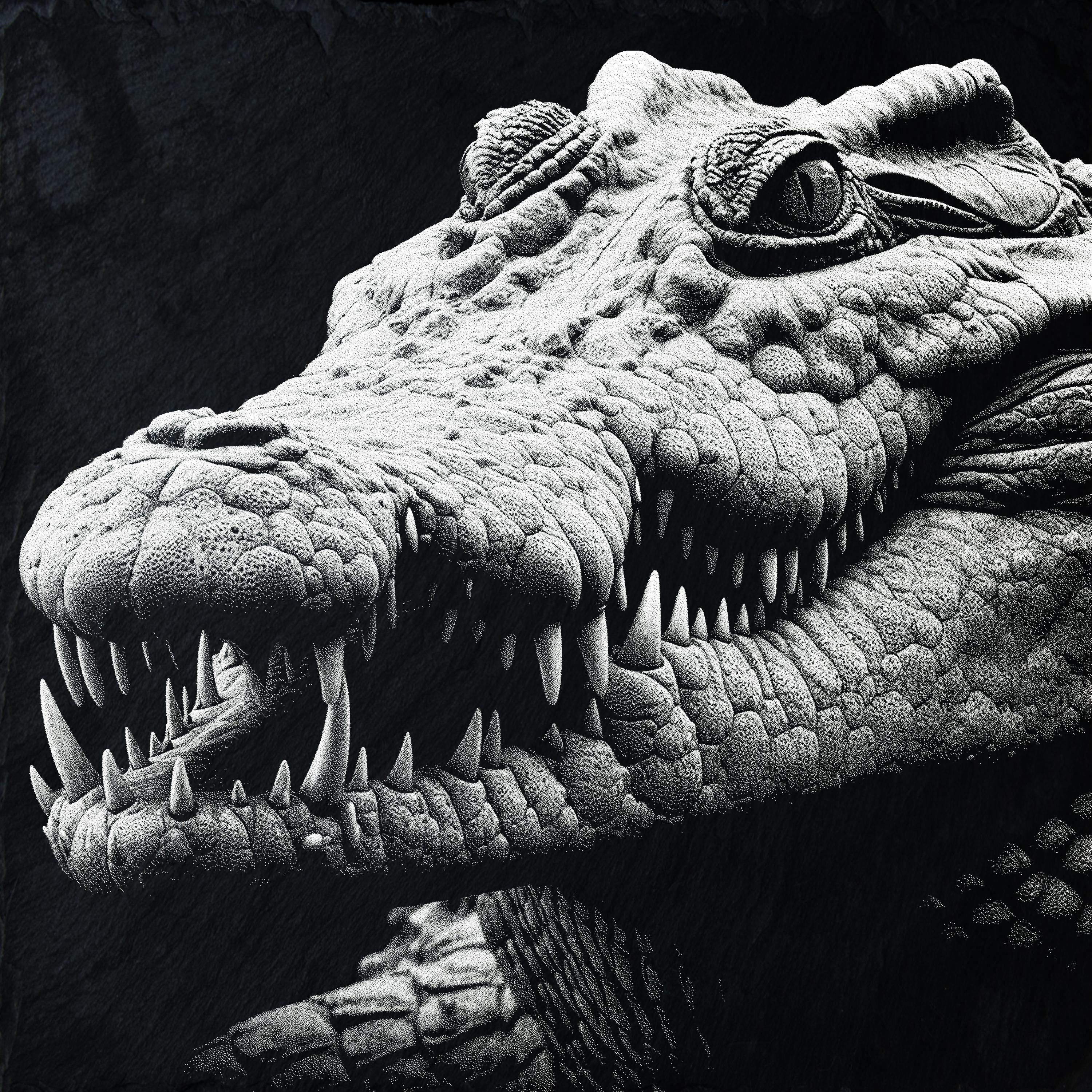 Laser Croc Crocodile PNG Laser Engraving Files - Set of 4 | DIY Wildlife Art for ...