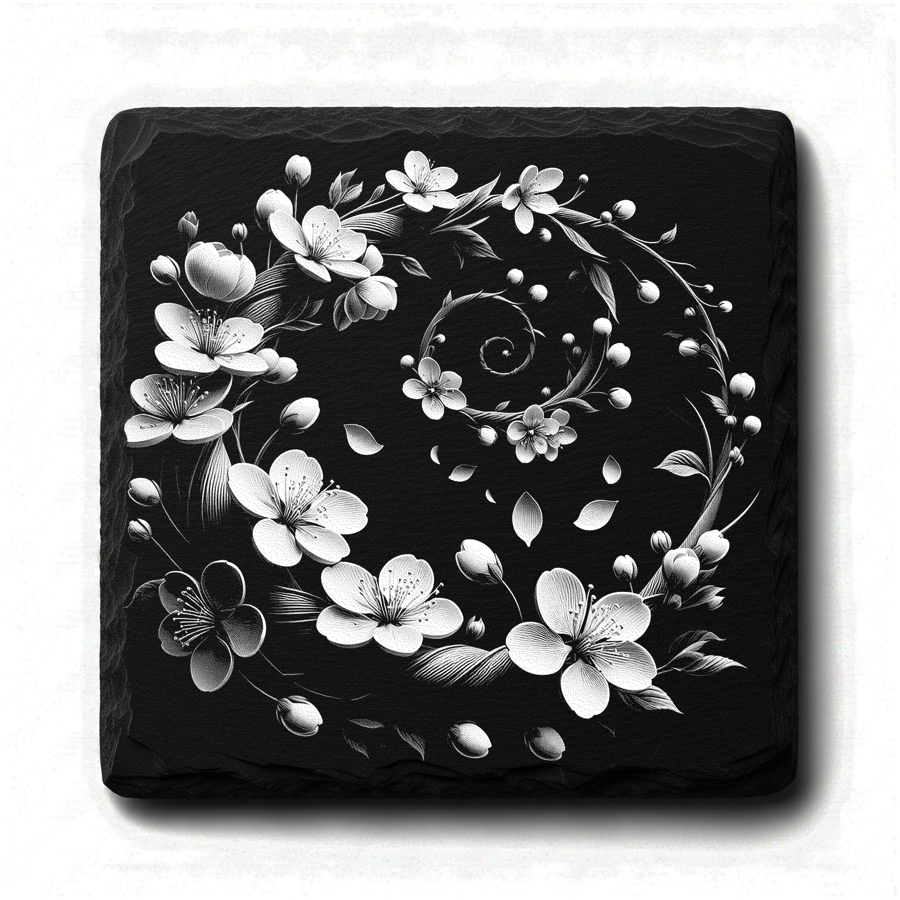Sakura Flow – Japanese Cherry Blossom Branch PNG | Bundle of 4