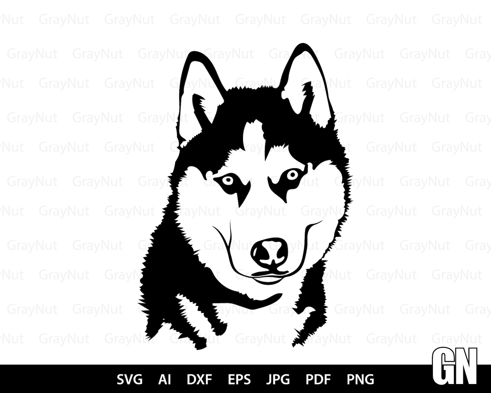 Siberian Husky Svg Dog Svg Files For Cricut Animal Dxf Cut | Etsy