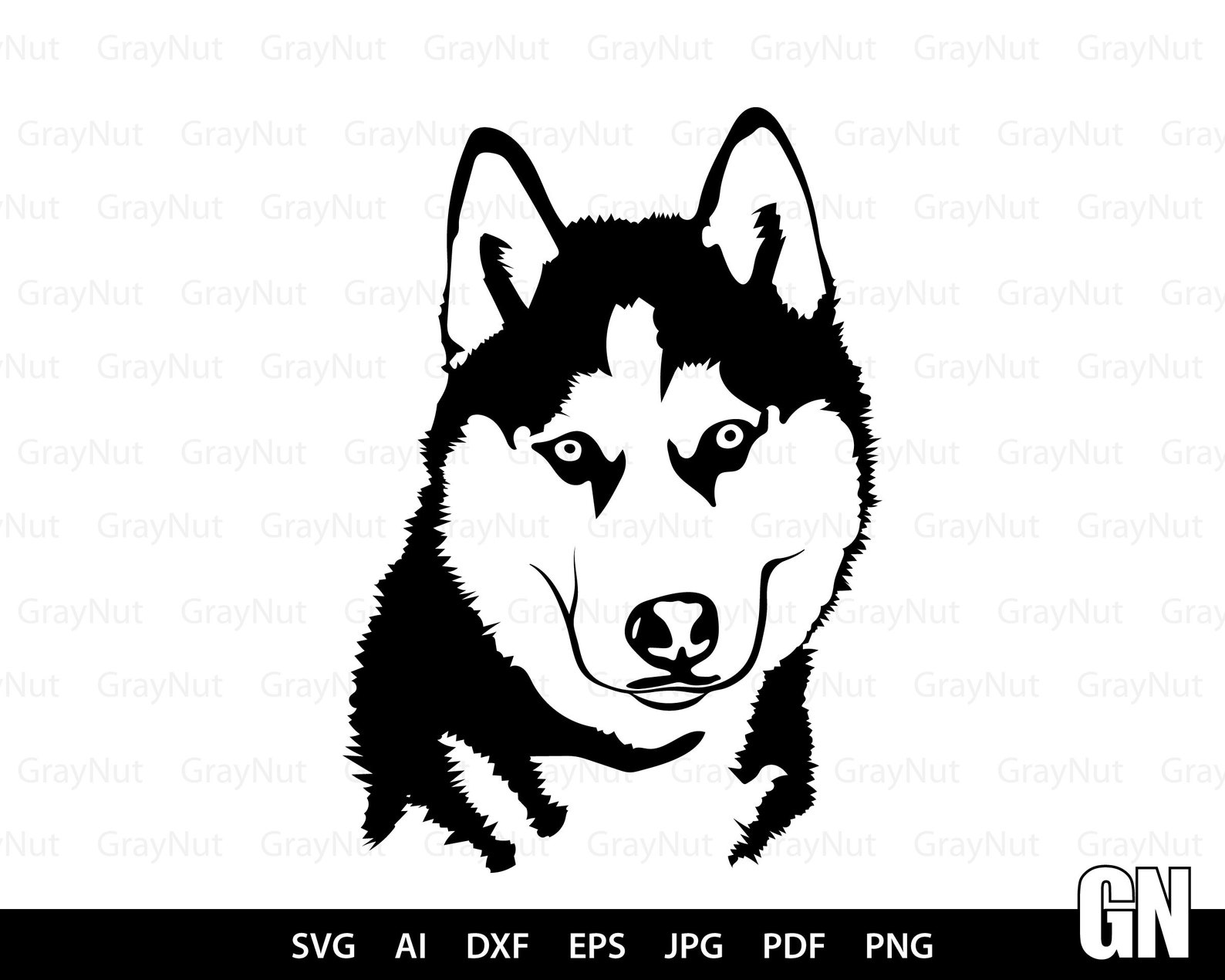 Siberian Husky Svg Dog Svg Files For Cricut Animal Dxf Cut | Etsy