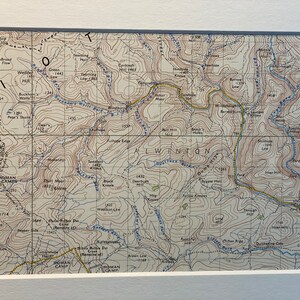 Alwinton, Blindburn, Linbriggs och omgivande områden, originalkarta från Ordnance Survey från 1956