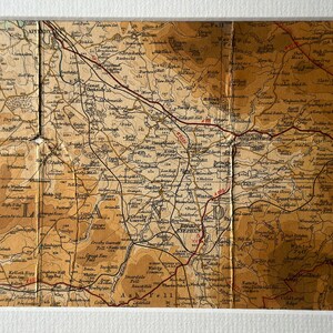 Brough, Appleby, Kirkby Stephen and Surrounding Area Original 1949 Bartholomew's Mounted Map
