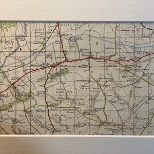 Mapa original de Ordnance Survey de Staxton, Willerby, Flixton y alrededores de 1963