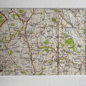 Mapa original montado de Ordnance Survey de 1946 de Alton Pancras, Cerne Abbas, Buckland Newton y alrededores
