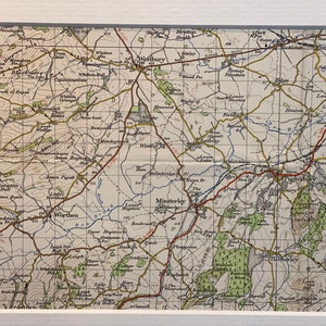 Mapa original montado de Ordnance Survey de 1961 de Minsterley, Westbury, Pontesbury y alrededores