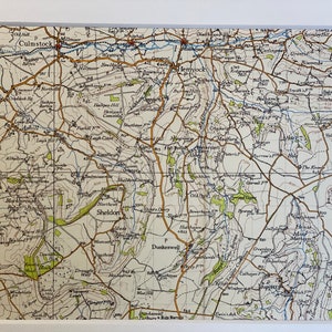 Mapa original montado de Ordnance Survey de 1946 de Culmstock, Ashill, Sheldon y alrededores