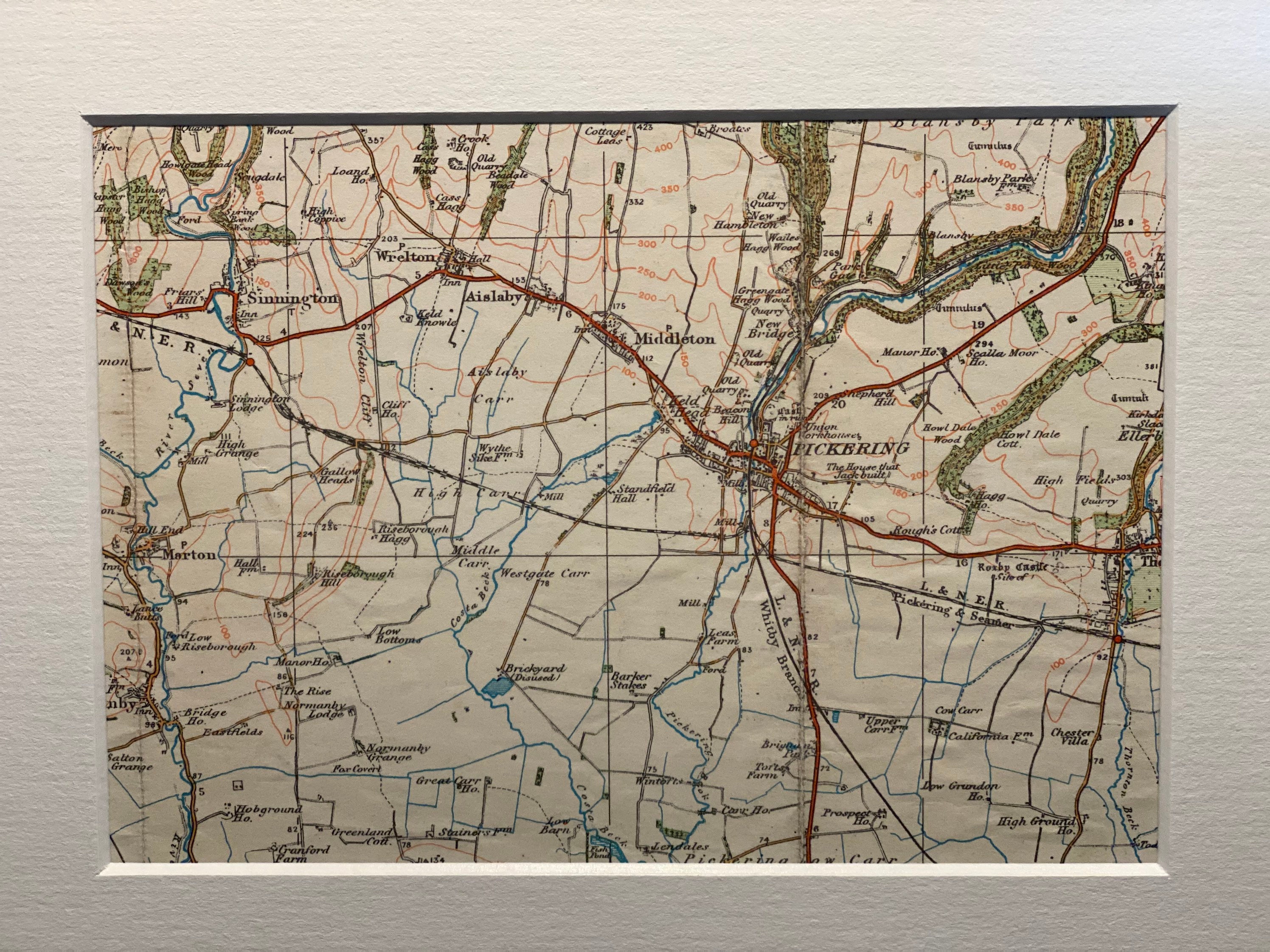 Map Of Pickering Area Pickering Sinningtonnormanby And Surrounding Area Original | Etsy Australia