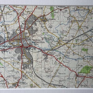 Royal Leamington Spa, Warwick, Radford Semele und Umgebung Originalkarte von 1967, Ordnance Crop Map