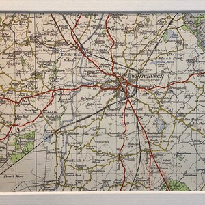 Whitchurch, Bronington, Wirswall och omgivande områden, originalkarta från Ordnance Survey från 1961