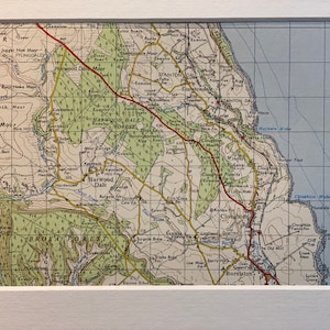 Broxa Forest, Harwood Dale Forest, Hayburn Wyke und Umgebung Original-Karte von 1963