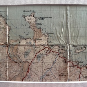 Faraid Head, Island Hoan,Durness and Surrounding Area Original 1947 Ordnance Survey Mounted Map