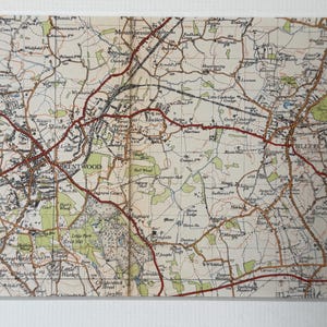 Mapa original de Ordnance Survey de 1940 de Brentwood, Billericay y alrededores