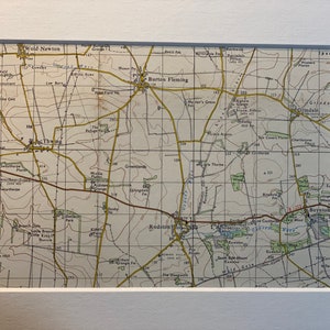 Mapa original de Ordnance Survey de 1963 de Rudston, Burton Fleming, Boynton y alrededores