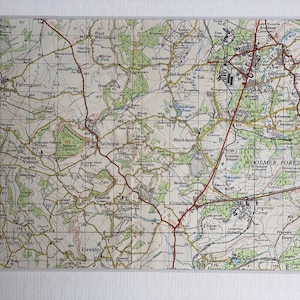Carte du camp de Bardon, du camp de Longmoor, de Selbourne et des environs de 1959