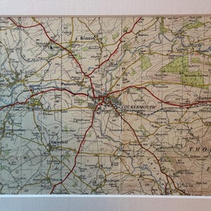 Cockermouth, Bringham, Dovenby och omgivande områden Originalkarta från Ordnance Survey från 1954