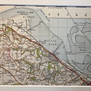 Point of Air, Whitehorn, Mostyn Bay und Umgebung Original-Karte von 1947