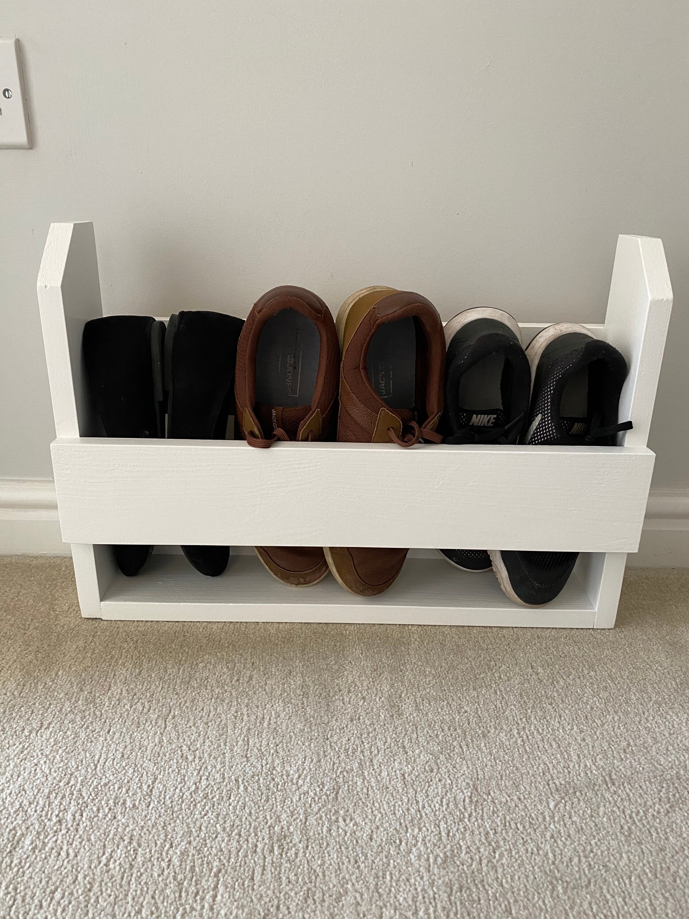 Pine Shoe Storage Etsy