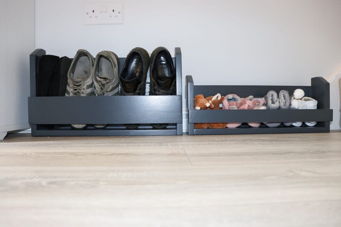 Pine Shoe Storage Etsy
