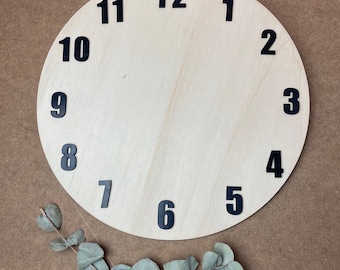 Set of 12 "Impact" self-adhesive Arabic mirror numerals for watch making, resin watches, wooden watches or similar diy's