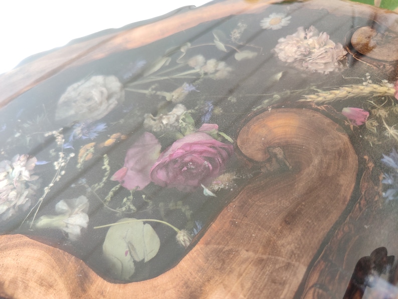 Custom Made Coffee Table Handmade, Side Table Epoxy Resin, Synthetic