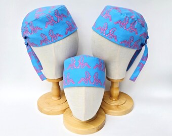 Neon Mud Flap Girl Print Scrub Hat For Short Hair