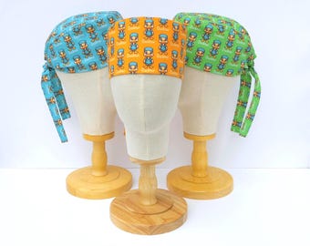 Ducktor Surgical Scull Cap, Silly Doctor Duck Print Scrub Hat For Short Hair