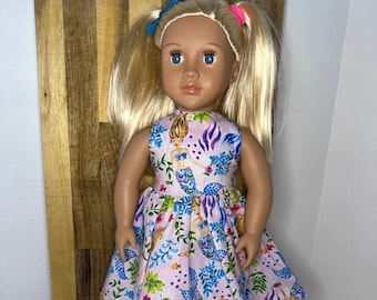 Summer Mermaid Dress for 18” Doll