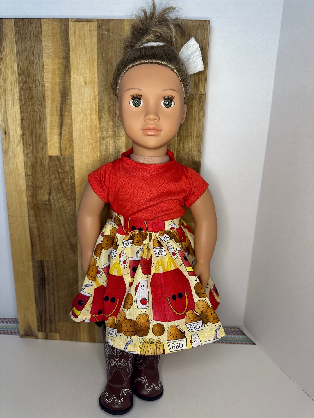 Mcdonalds Happy Meal Skirt and Shirt for 18 Doll Etsy