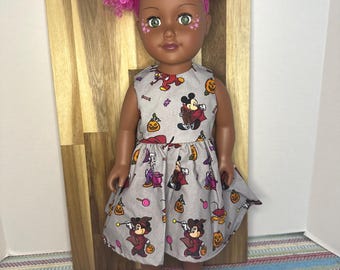 Mickey Mouse and Friends Trick-O-Treating Halloween Dress for 18” Doll