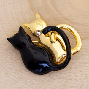 Vintage Lover Cats Pet Brooch - BC1