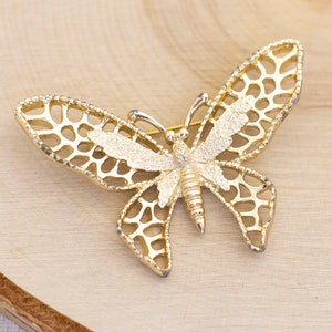 Golden Butterfly Vintage Brooch by Sarah Coventry - Bi1