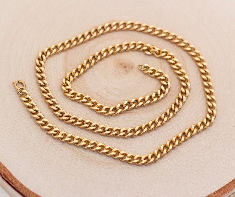 Gold Chain Necklace Renaissance Necklace Mens Chain Vintage Chain Gold Chain BH1 25 Inch Vintage Chain Necklace Chain Necklace
