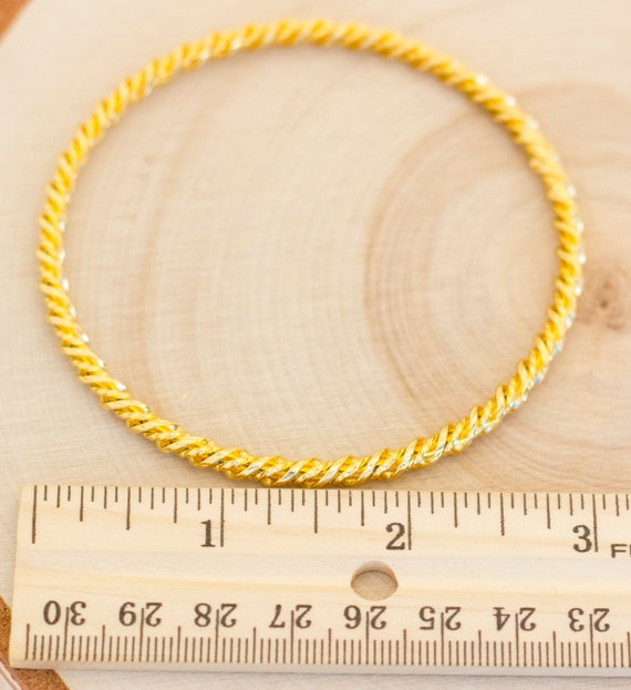 Gold Bangle, Gold Bangle Bracelet, Bangle Bracele… - image 4