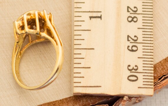 Size 6, Multi Stone Ring, Statement Ring, Elegant… - image 3