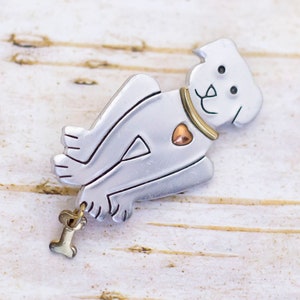 Vintage Smiley Adorable Dog Brooch - BR1