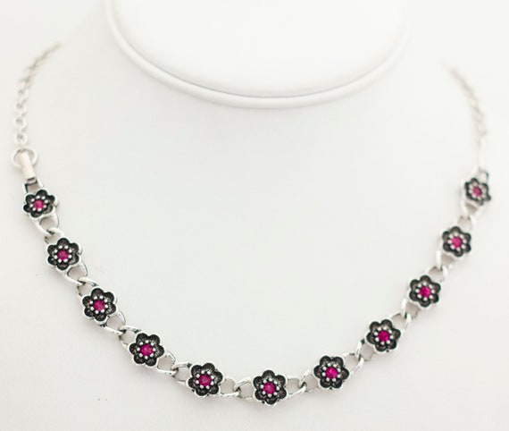 17 Inch, Floral Necklace, Flower Necklace, Choker… - image 3