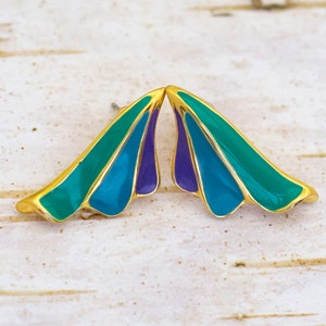 Vintage Multicolor Wing-shaped Mythical Stud Earrings - BA1