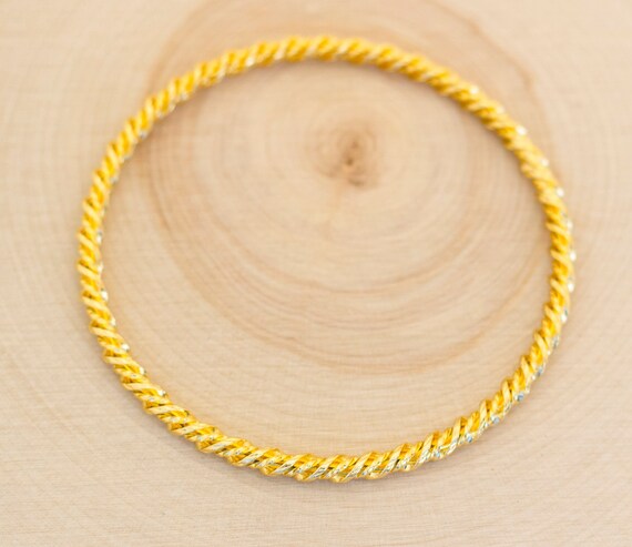 Gold Bangle, Gold Bangle Bracelet, Bangle Bracele… - image 1