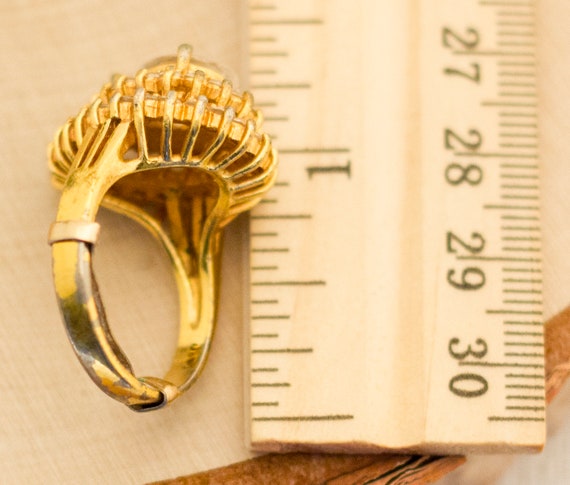 Size 8, Multi Stone Ring, Statement Ring, Elegant… - image 3