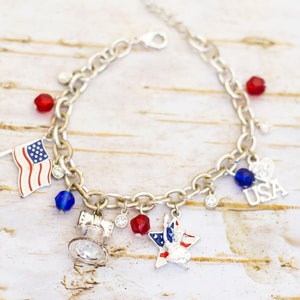 18 cm, Vintage American Themed Bettelarmband von Avon - BP1
