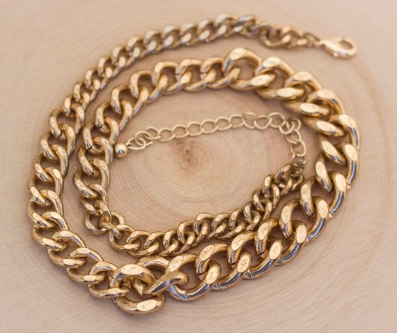 Gold Chain Necklace Renaissance Necklace Mens Chain Vintage Chain Gold Chain BH1 25 Inch Vintage Chain Necklace Chain Necklace