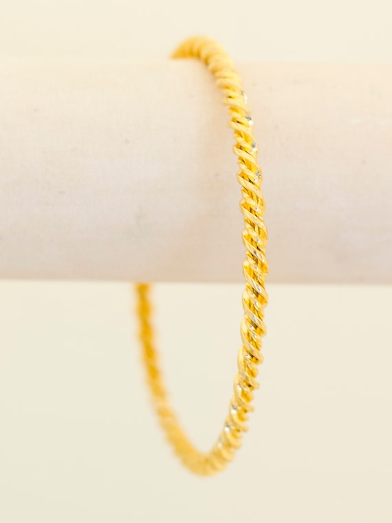 Gold Bangle, Gold Bangle Bracelet, Bangle Bracele… - image 2