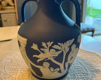 Wedgwood Jasper Vintage Blue Vase