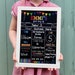 School Chalkboard Framed Print/Sign/Personalised First Day/Last Day of School/Nursery/Reflection Free 