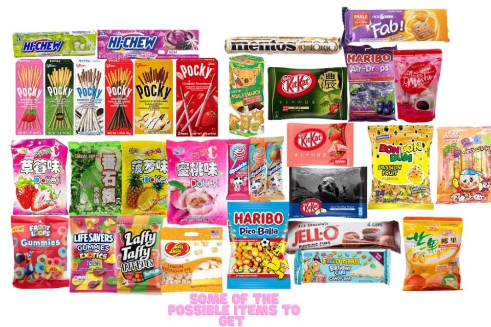 International Mystery Candy Bag Featuring Anime Themed Candy Perfect